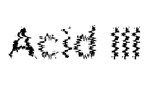 Acid III font
