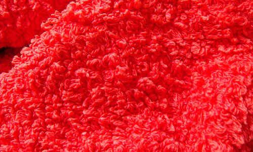 bright red towel texture