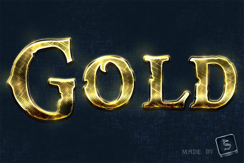 Quick Tip: Create a Shiny, Gold, Old World Text Effect in Photoshop