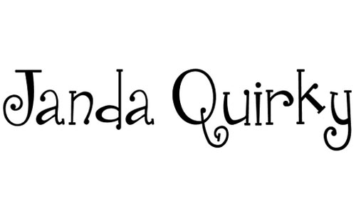 Janda Quirkygirl font