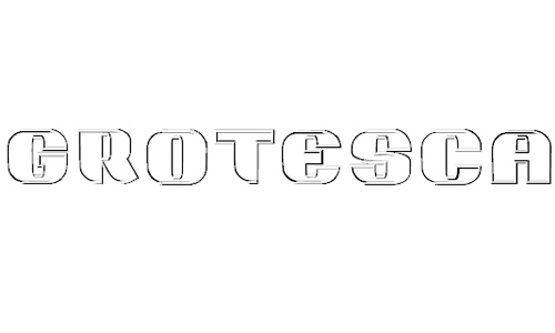 Grotesca3-D font