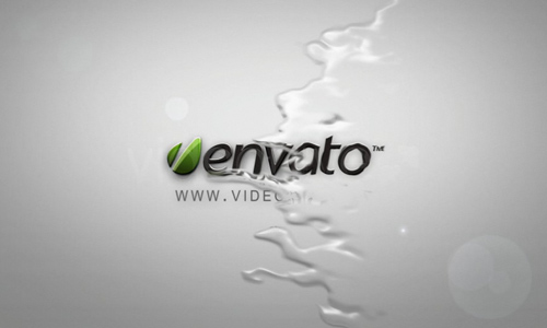 Water splash logo intro free download after effects project.