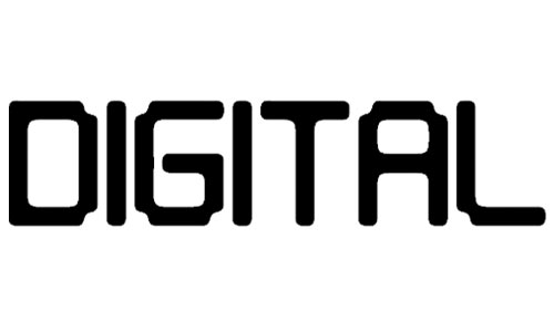 Digital tech font