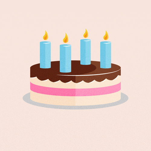 Quick Tip: Create a Retro-inspired Stylized Birthday Cake