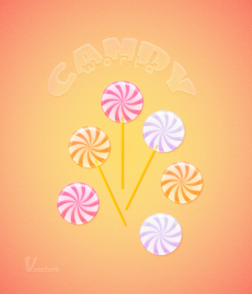 Use Warp Effects to Create a Pastel Colored Candies Illustration