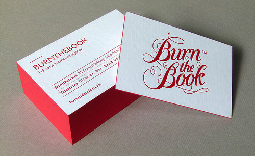 burnthebook Business Cards