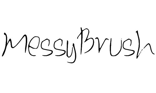 messybrush font
