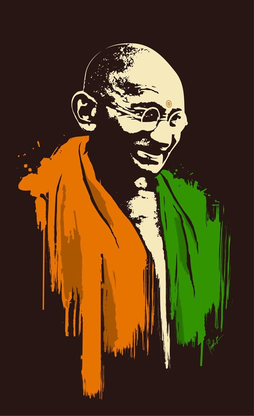 An Artwork Collection: Mahatma “Great Soul” Gandhi | Naldz Graphics