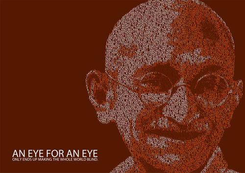 Gandhi quotes artwork picture illustration