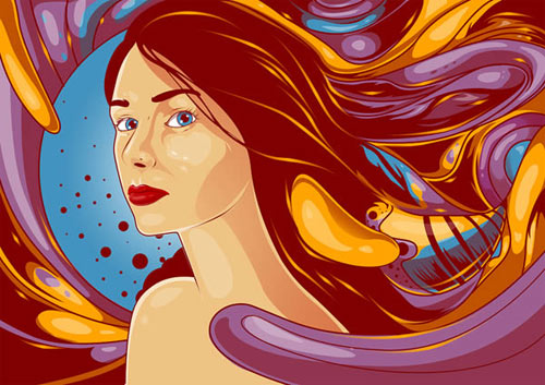 Create a Flowing Vexel Illustration in Photoshop