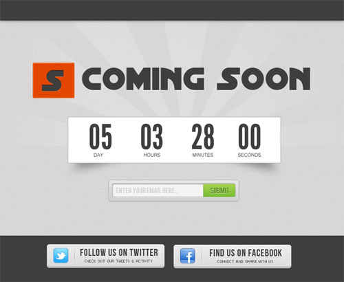 Create a Coming Soon Page with Countdown Timer