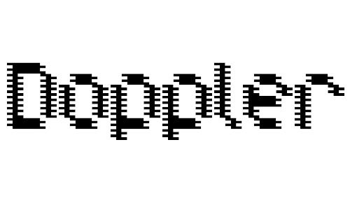 Doppler font