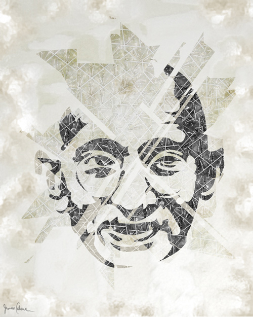 gandhi artwork picture illustration abstract design