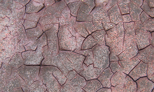 Cool crack red mud texture