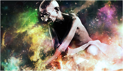 gandhi artwork picture illustration space