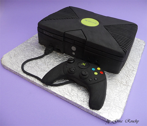 X box game console unusual cake design cool