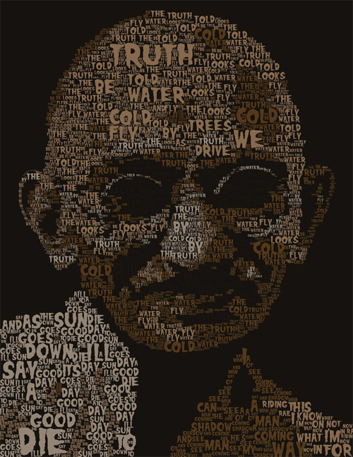 gandhi artwork picture illustration