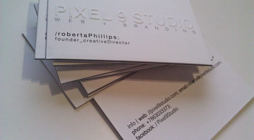 Pixel 9 Studio Business Cards