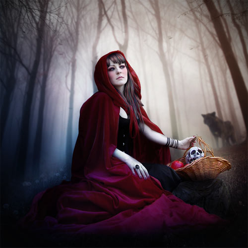 HOW TO CREATE A RED RIDING HOOD ARTWORK IN PHOTOSHOP