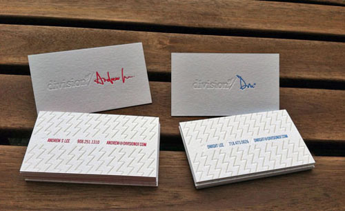 Triplexed Business Cards