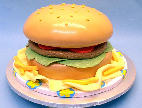 Hamburger tasty unusual cake design cool