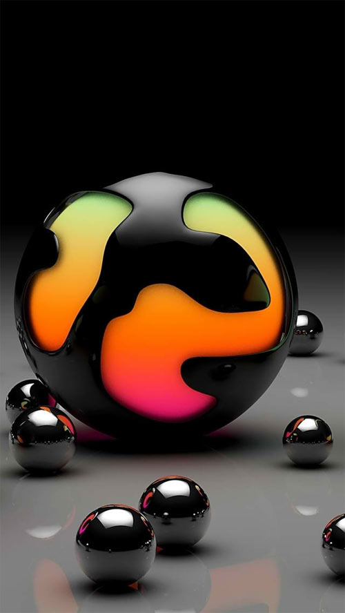 balls design iPhone 5 Wallpaper