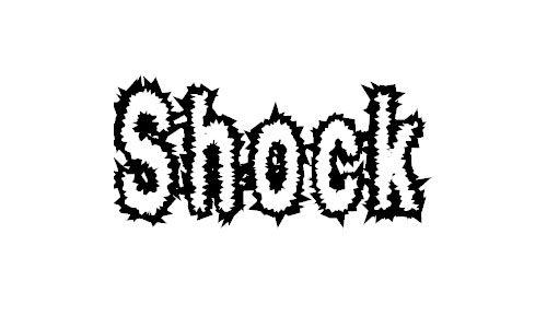 shock font
