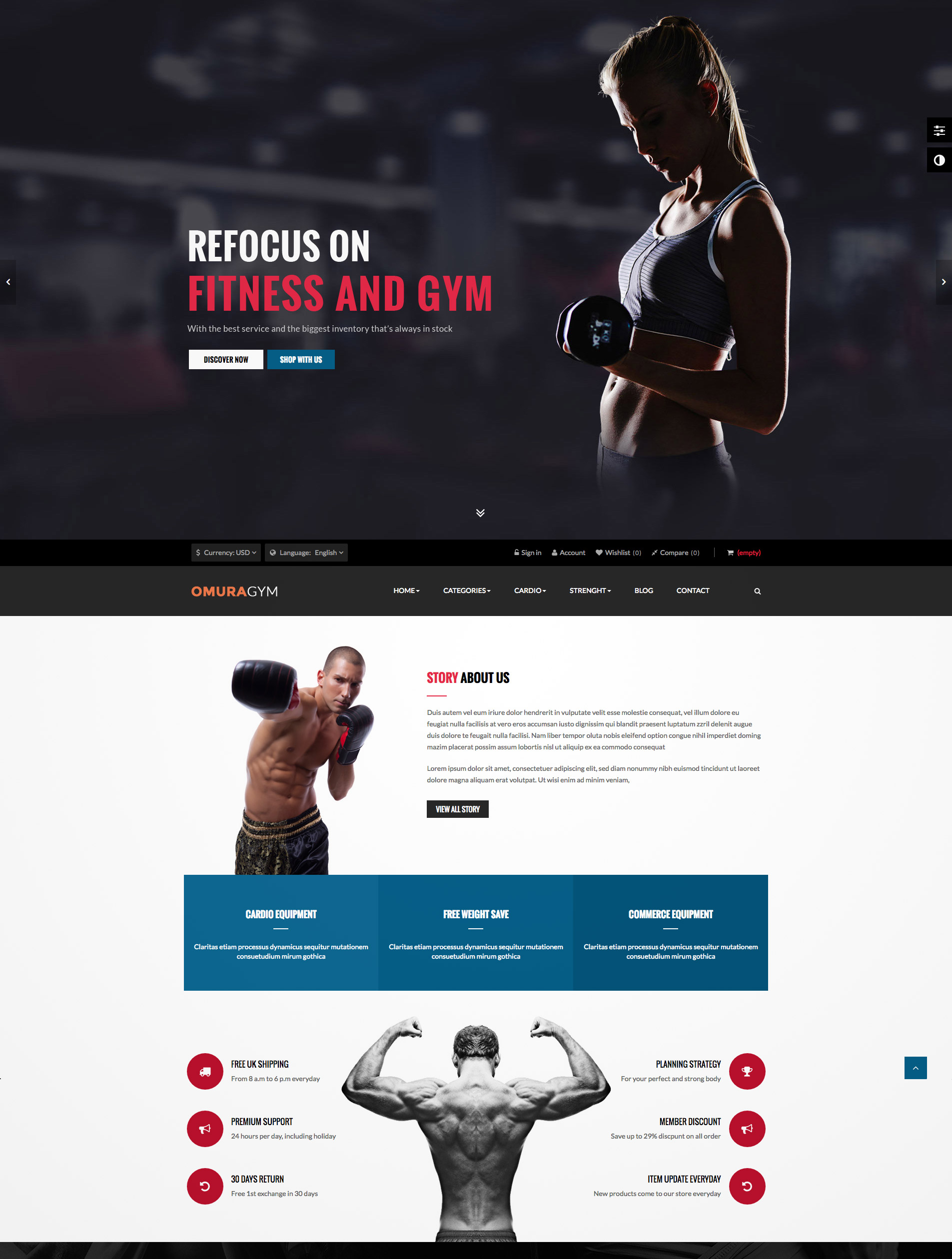 gym wordpress theme