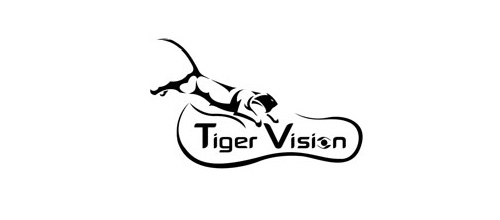 Glasses vision tiger logo