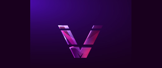 Contemporary purple logo