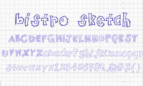 Cool fun doodle fonts sketch free