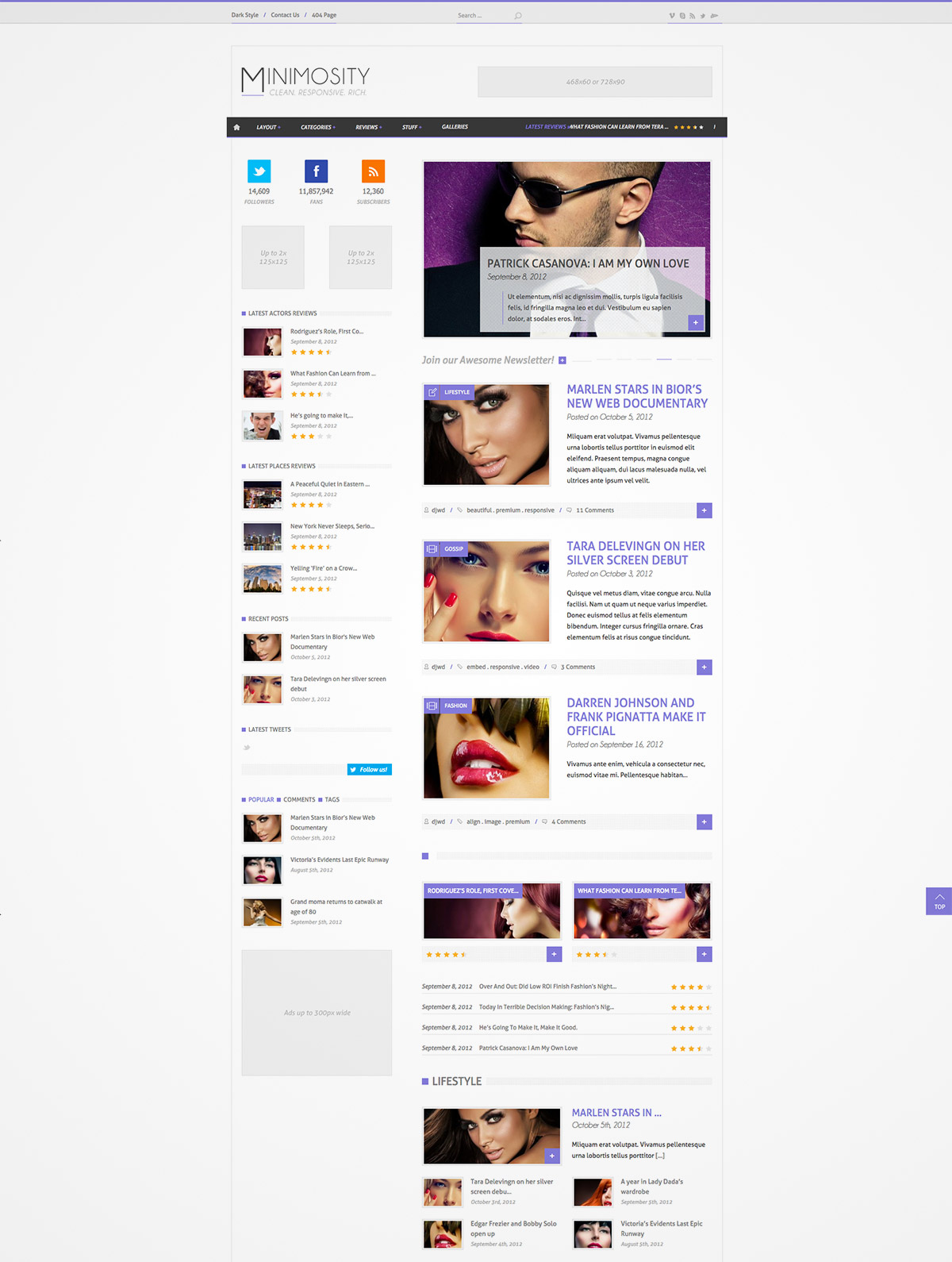 Reviews News WP Theme