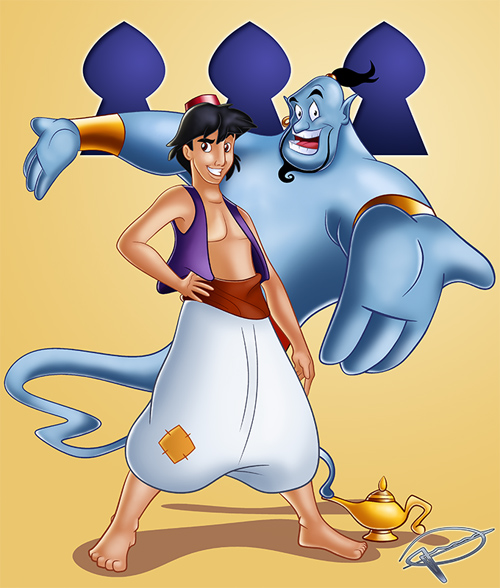 aladdin and the genie