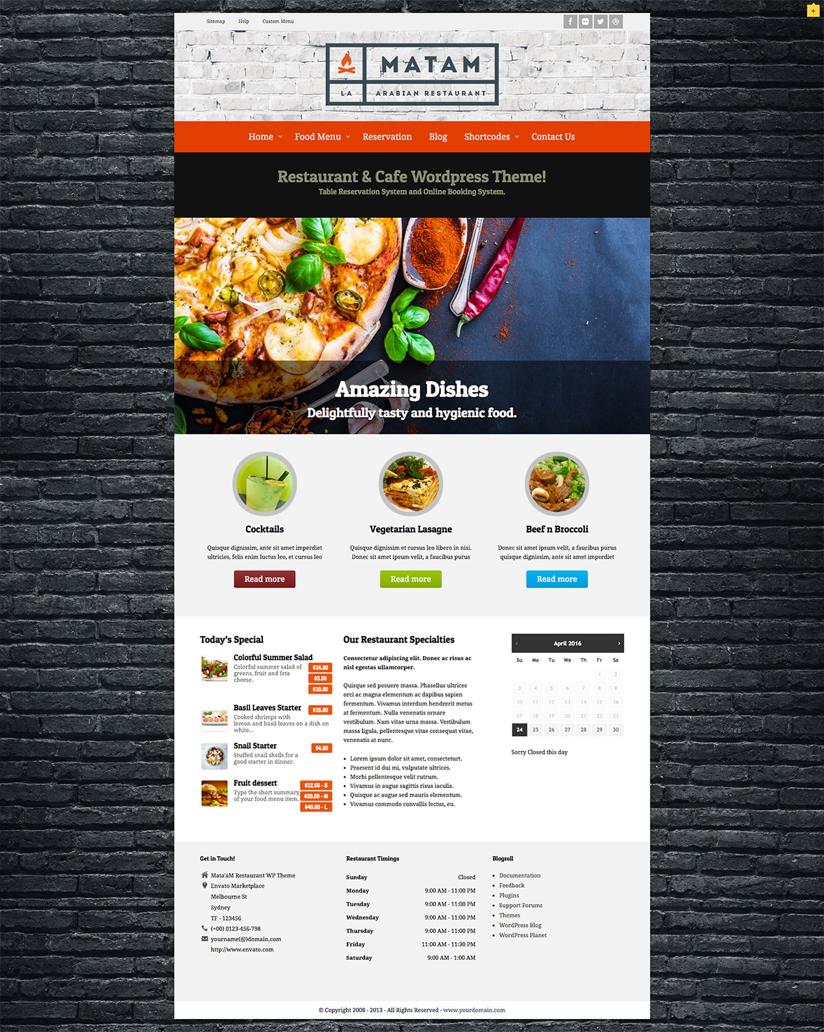 resto wordpress themes