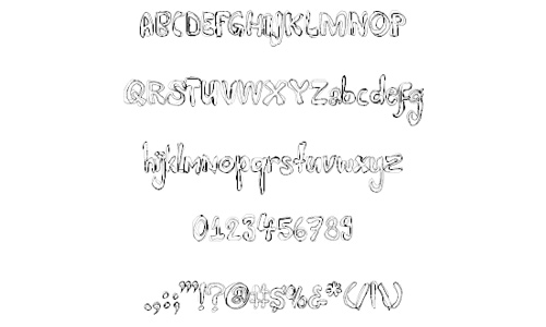 Bold doodle fonts sketch free