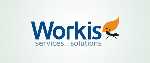 Work black ant logo