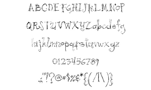 Nice curly doodle fonts sketch free