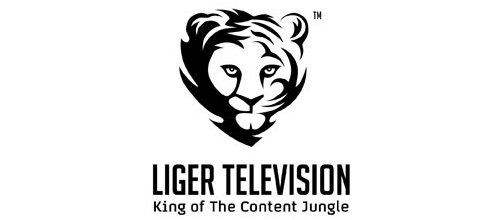 Simple black white tiger logo