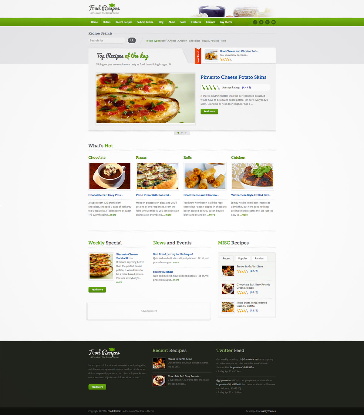 food wordpress theme