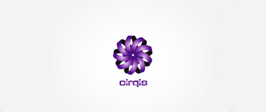 Flower purple violet logo