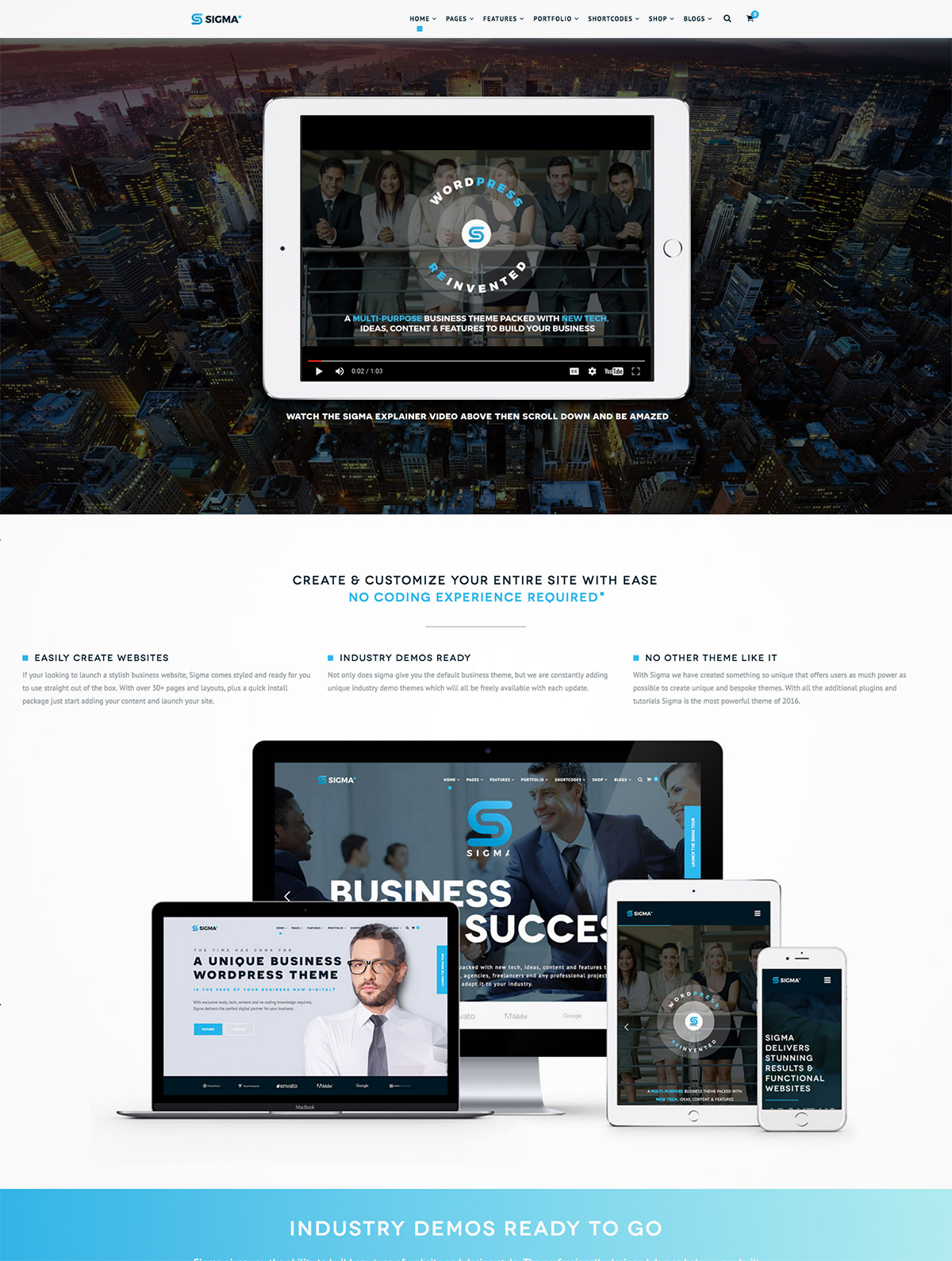 business theme wordpress