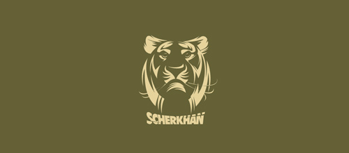 Green version tiger logo