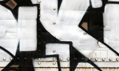 Graffiti on Metal Box Car texture