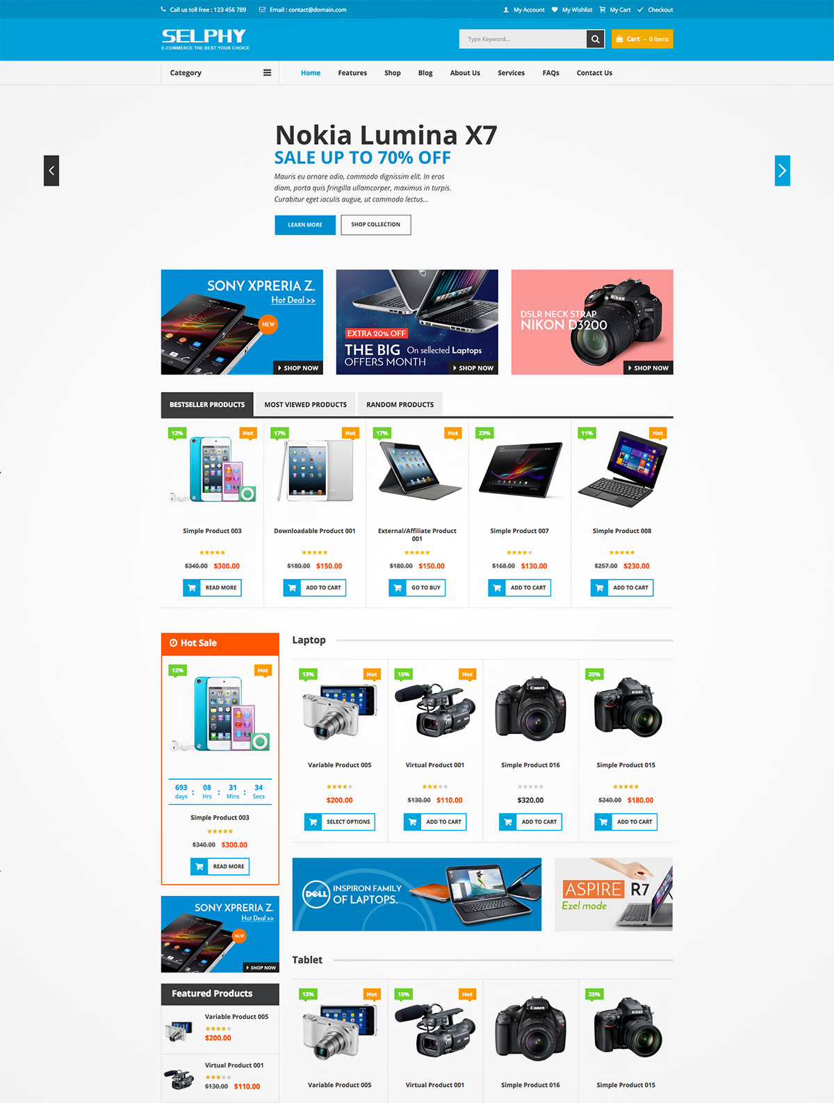 responsive woocommerce theme