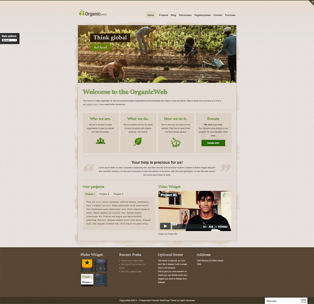 environmental wordpress theme