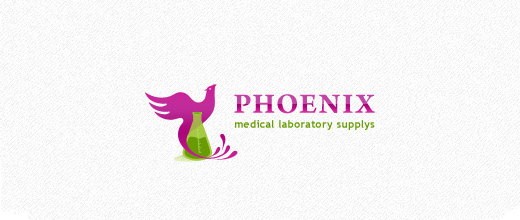 medical laboratory supplies company purple logo