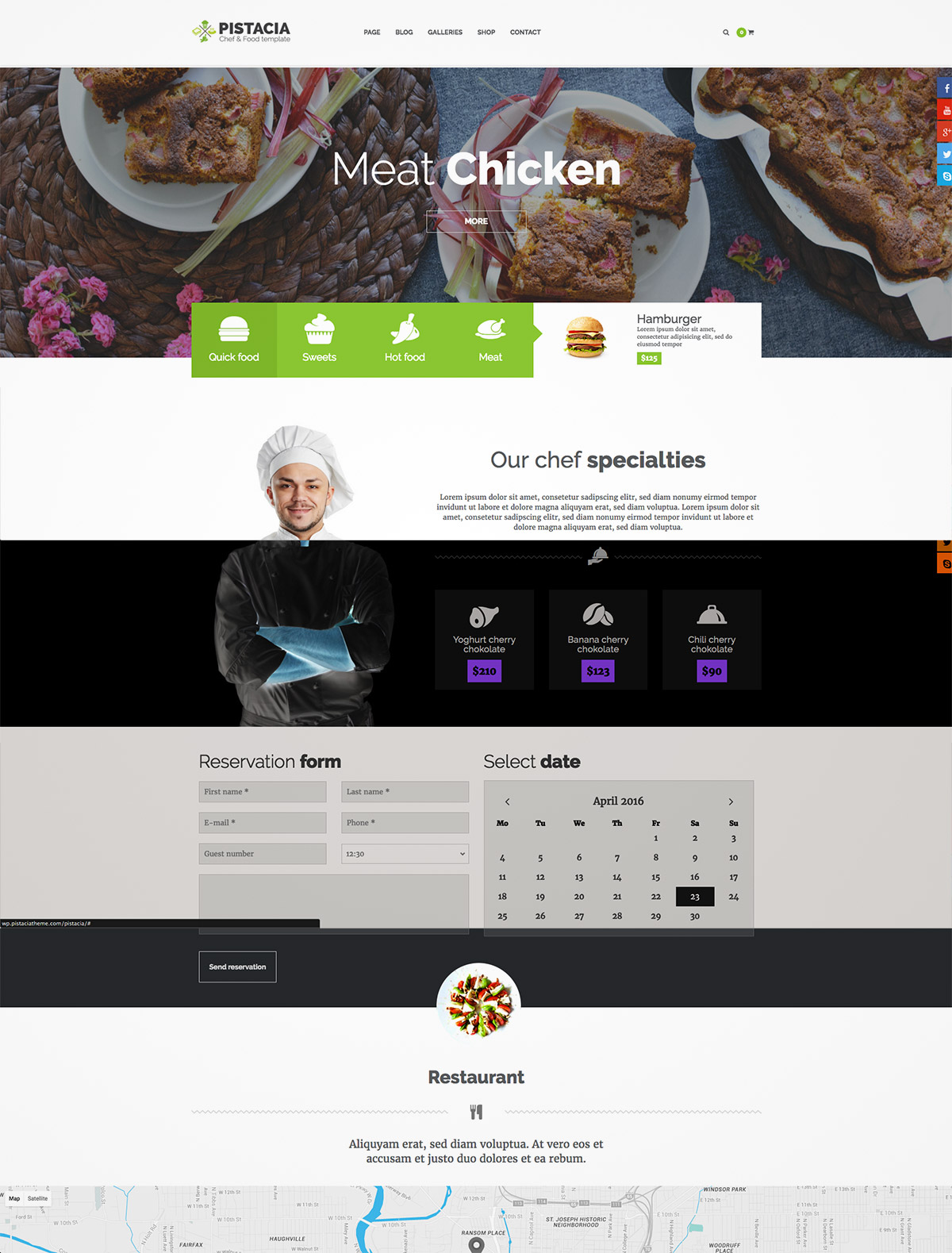 food wordpress theme