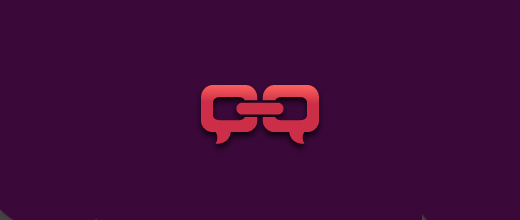 Social link purple logo