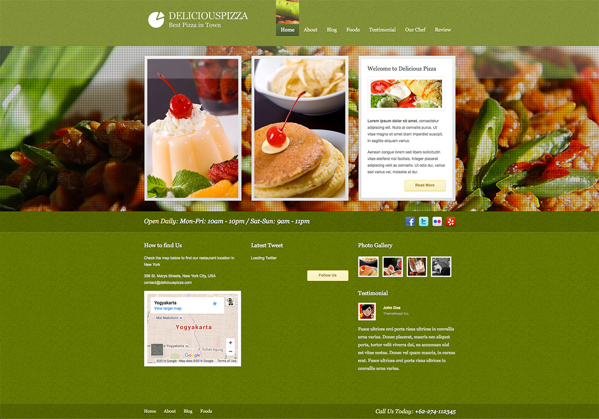 restaurant WordPress designs