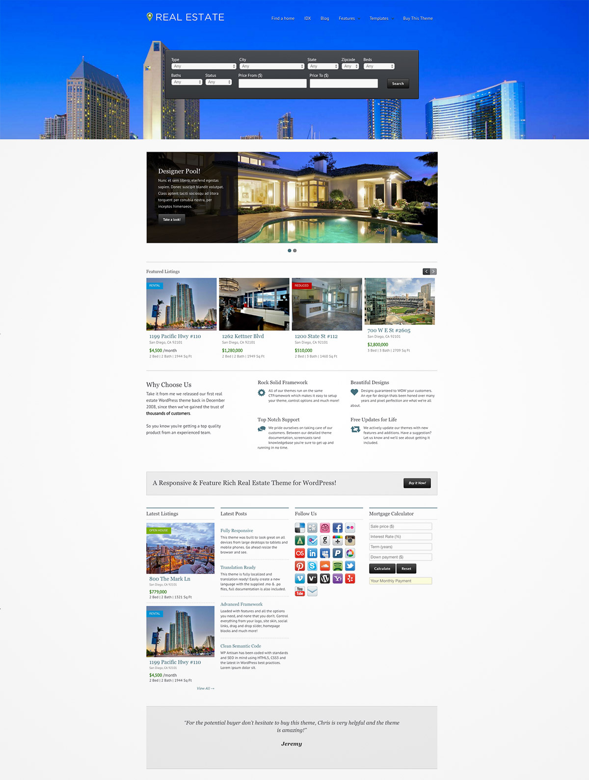 responsive wordpress theme